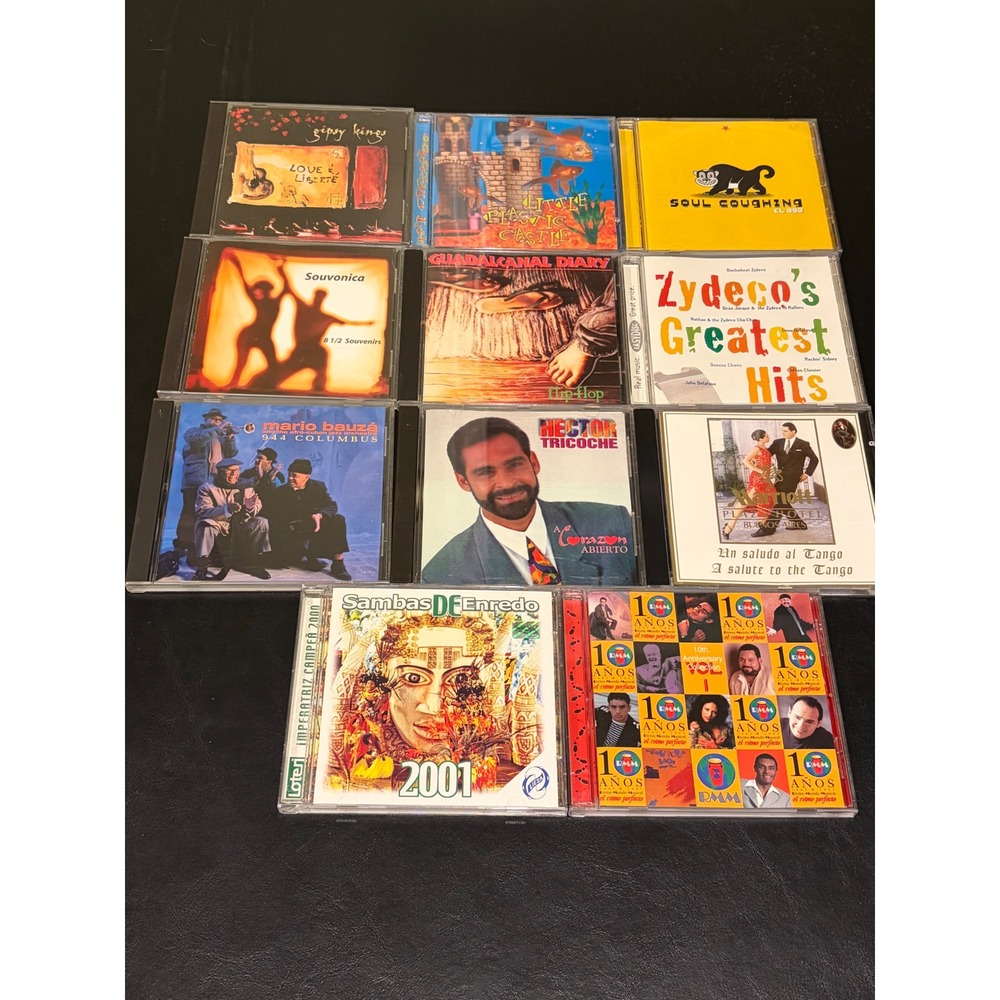 Lot of 11 Music CDs Gipsy Kings Ani DiFranco Soul Coughing Latin Zydeco World
